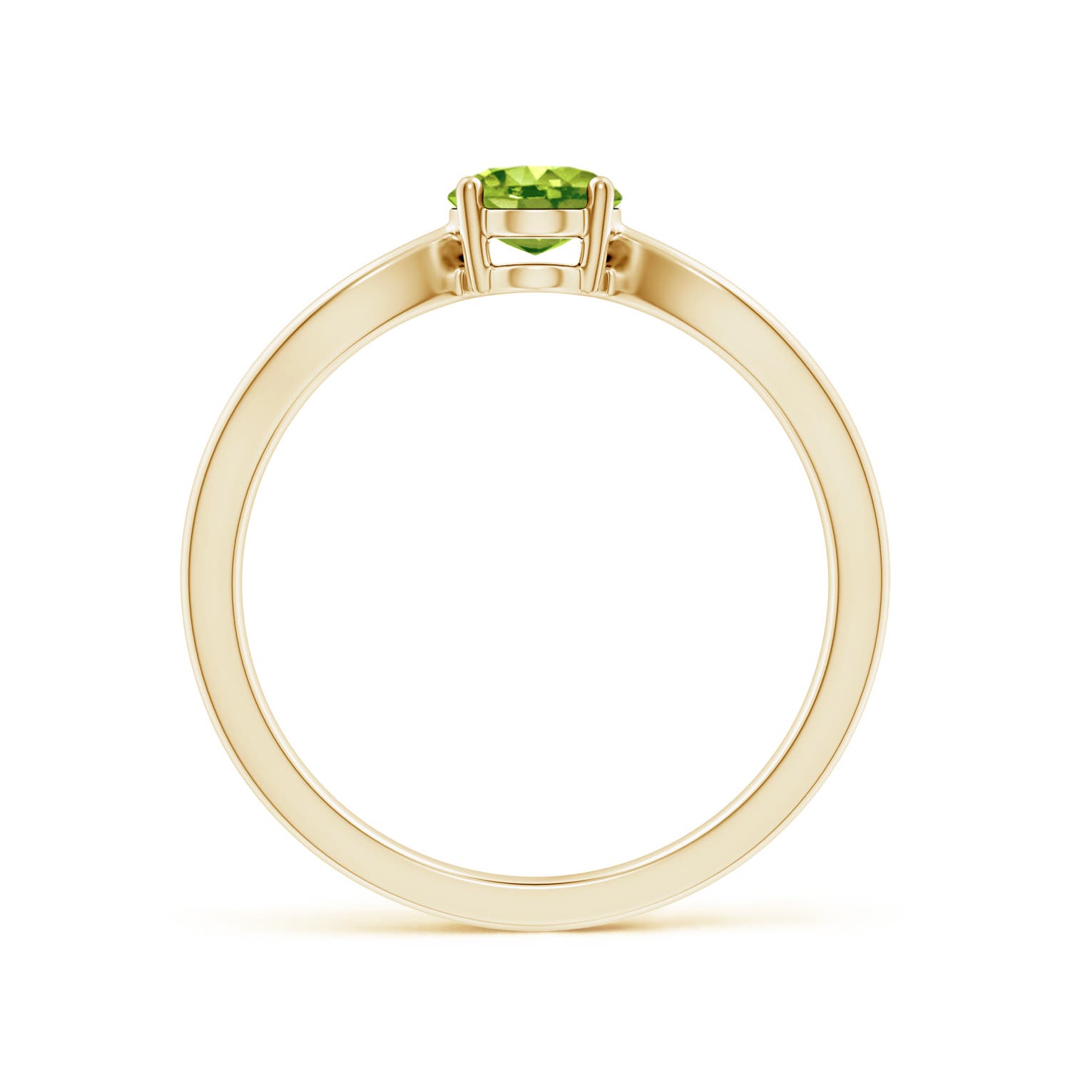 AAA - Peridot / 0.85 CT / 14 KT Yellow Gold