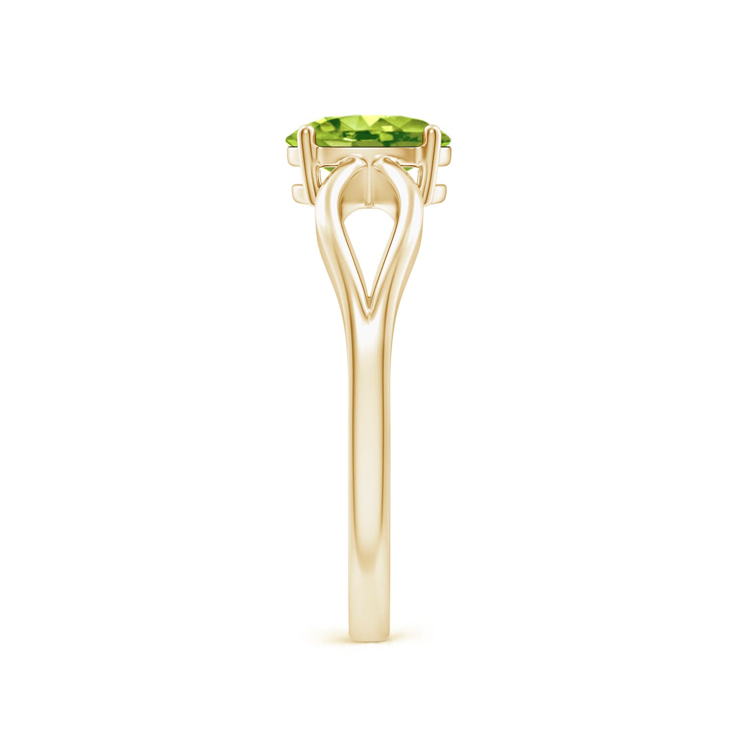 AAA - Peridot / 0.85 CT / 14 KT Yellow Gold