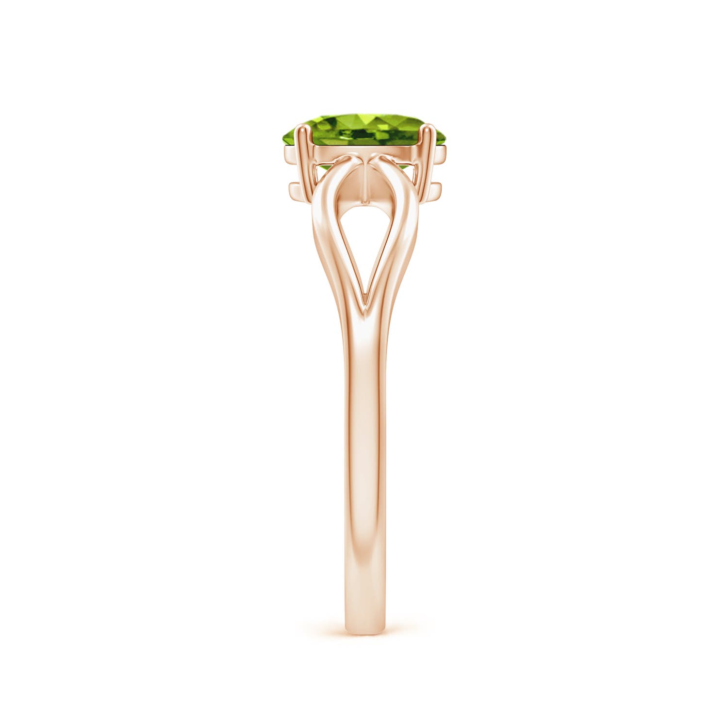 AAAA - Peridot / 0.85 CT / 14 KT Rose Gold