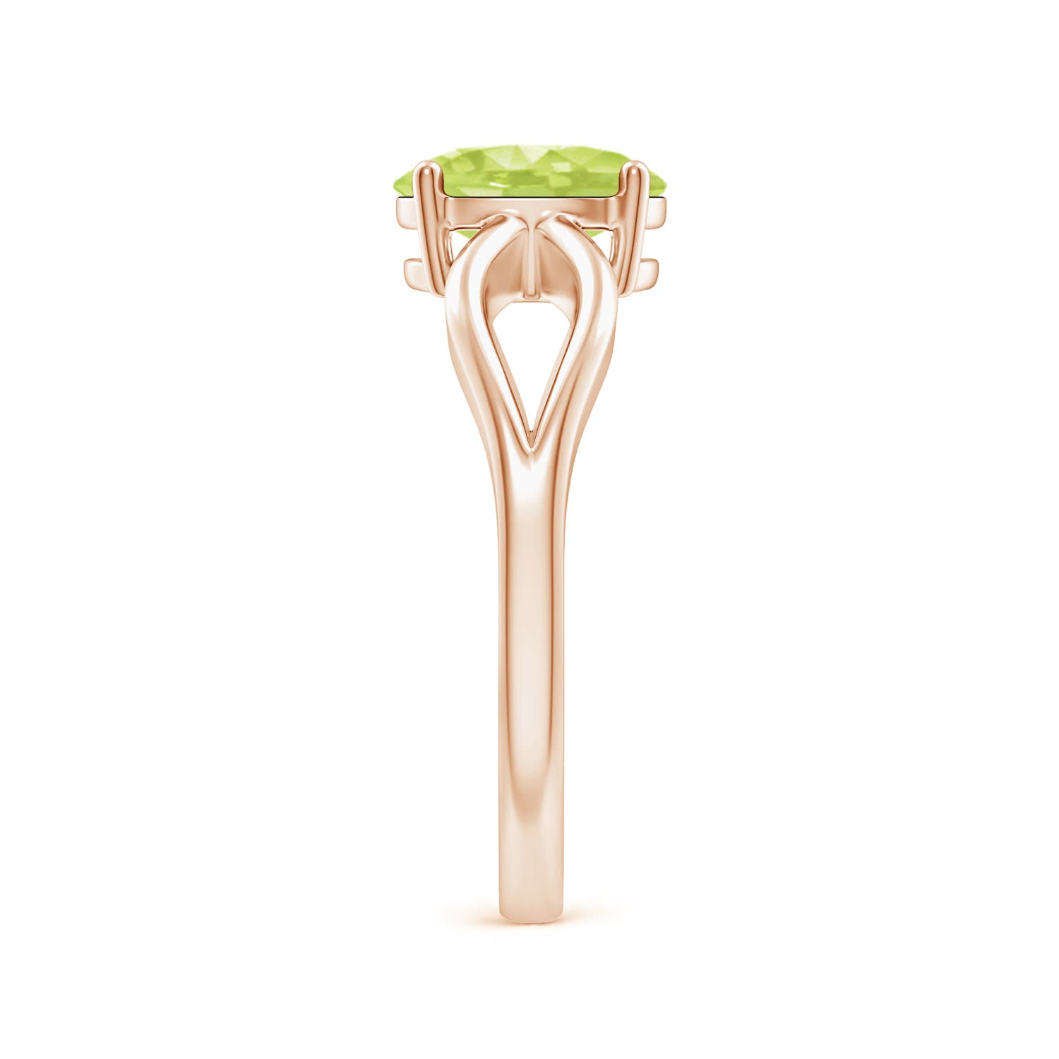 A - Peridot / 1.35 CT / 14 KT Rose Gold