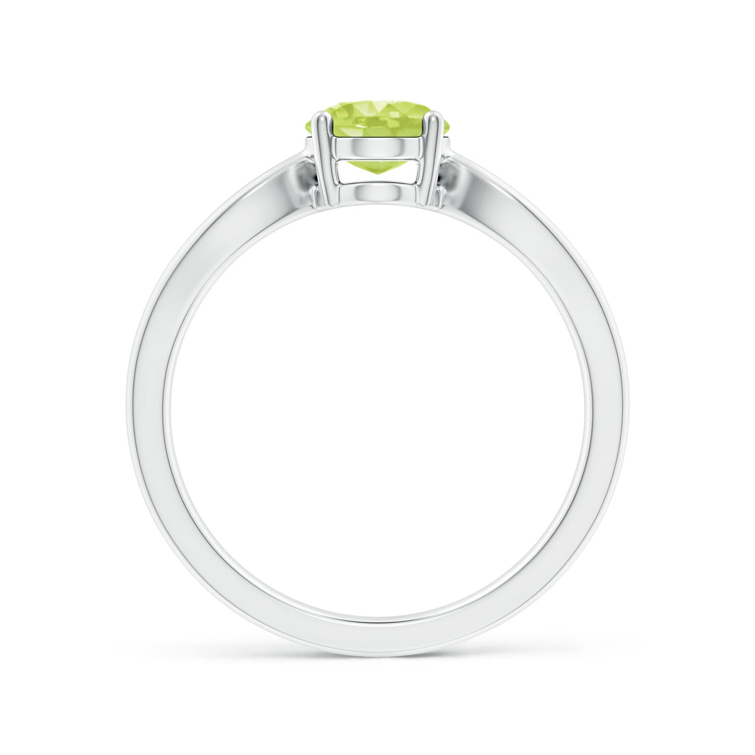 A - Peridot / 1.35 CT / 14 KT White Gold