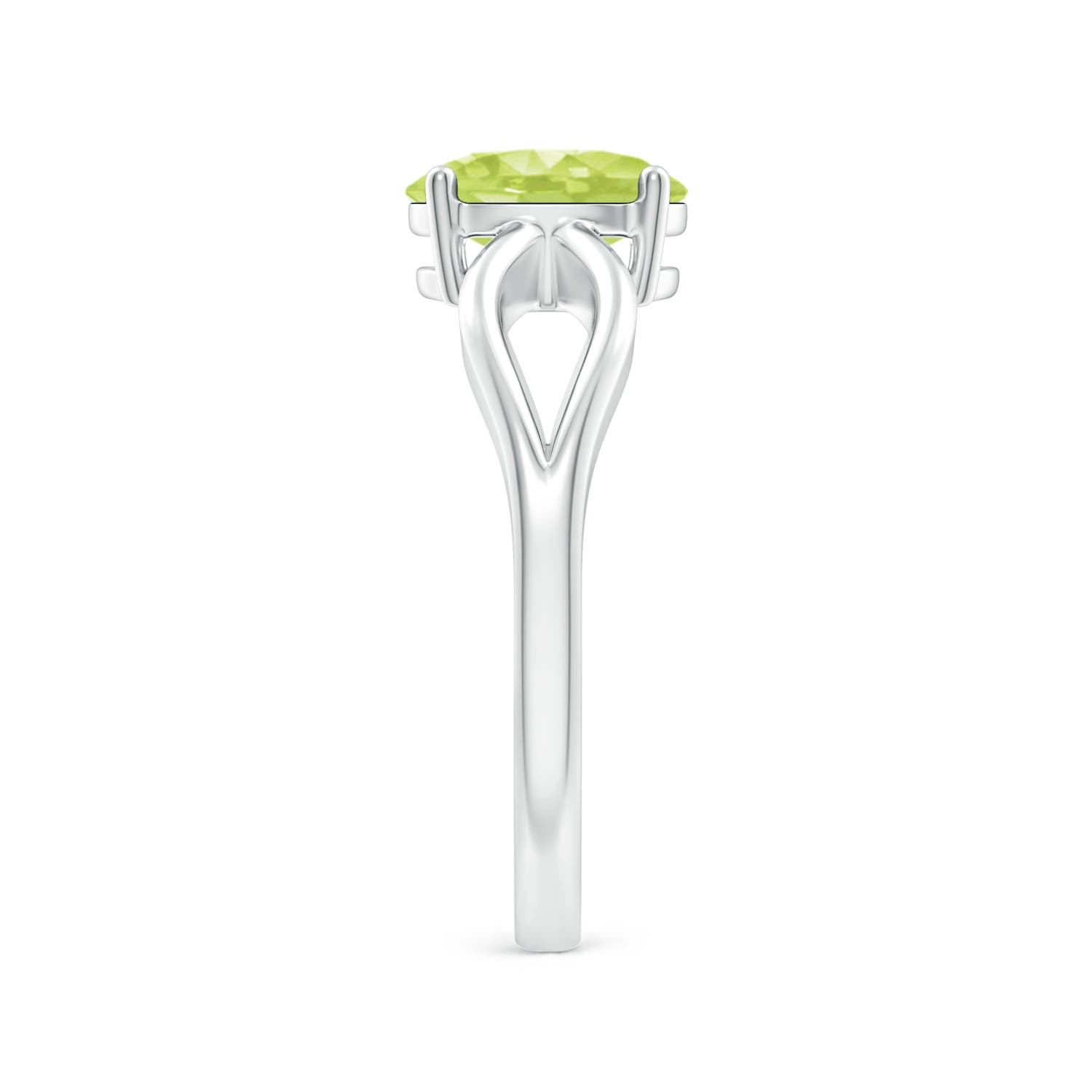 A - Peridot / 1.35 CT / 14 KT White Gold