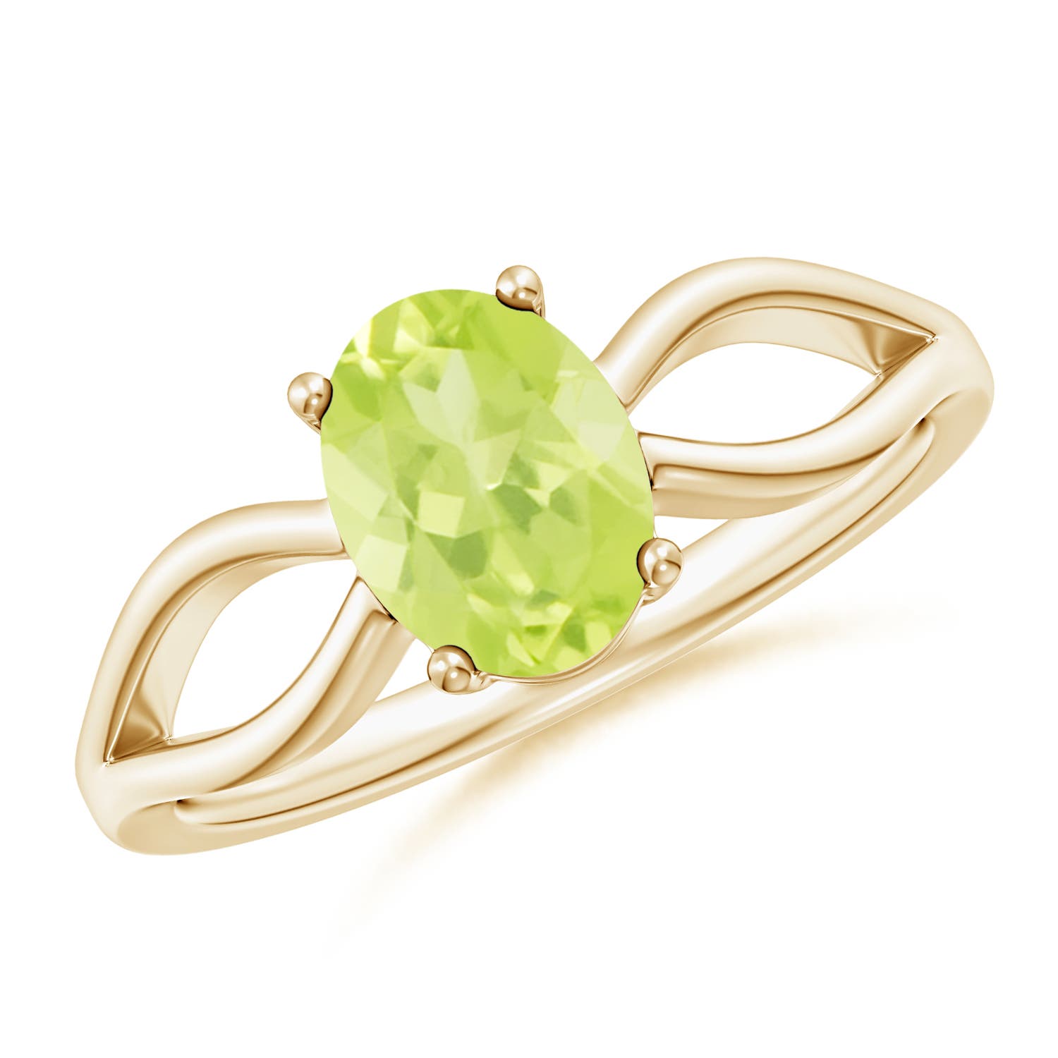 A - Peridot / 1.35 CT / 14 KT Yellow Gold