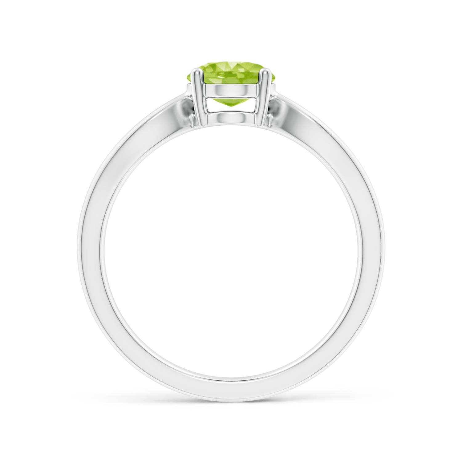 AA - Peridot / 1.35 CT / 14 KT White Gold