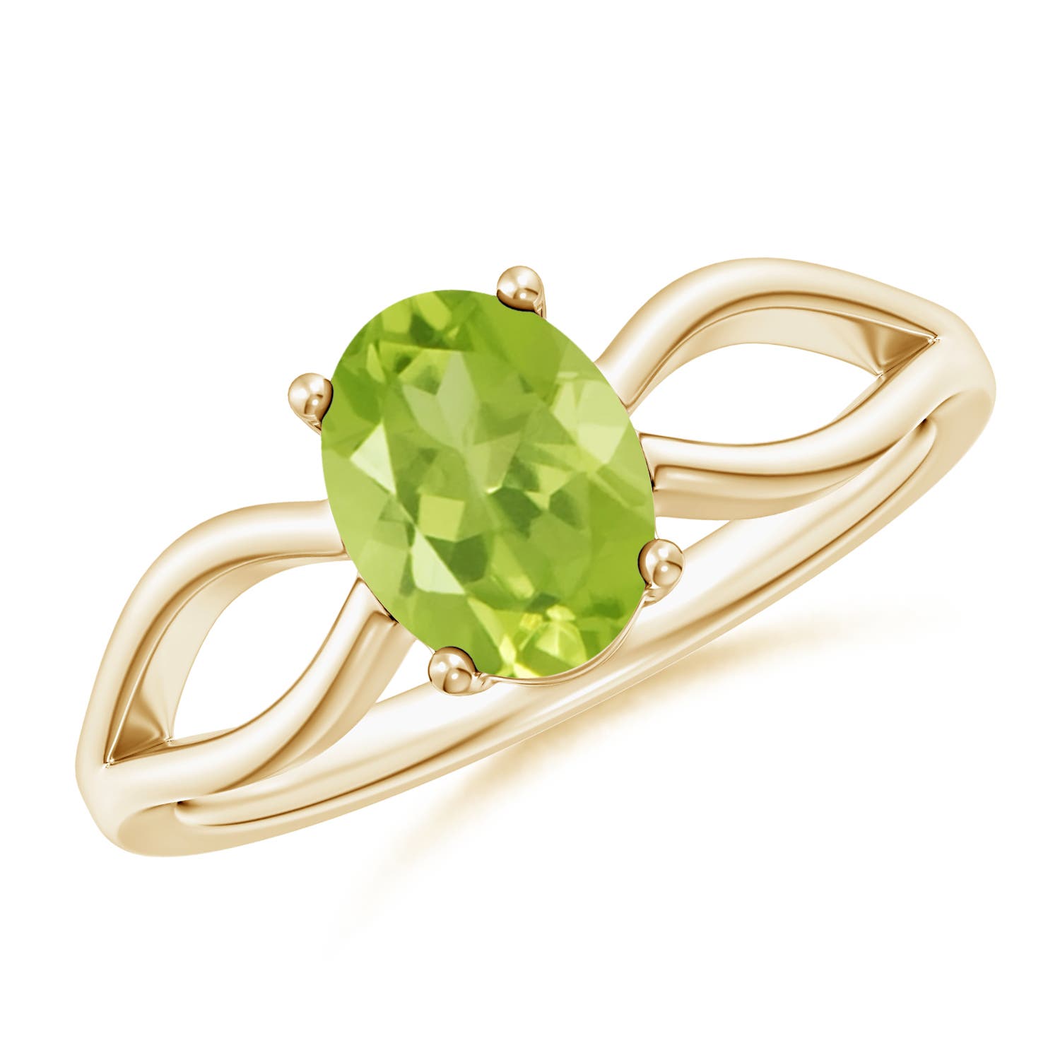 AA - Peridot / 1.35 CT / 14 KT Yellow Gold