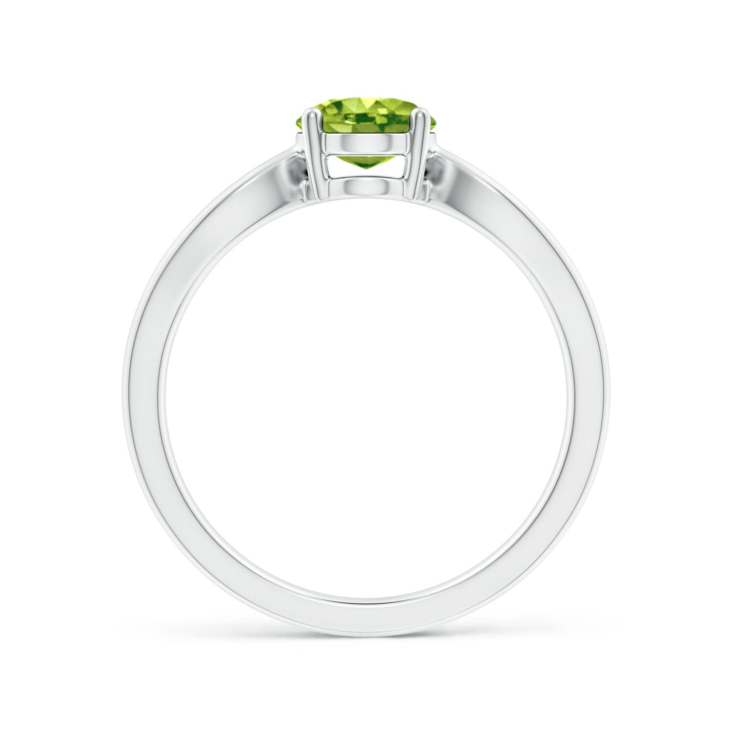 AAA - Peridot / 1.35 CT / 14 KT White Gold