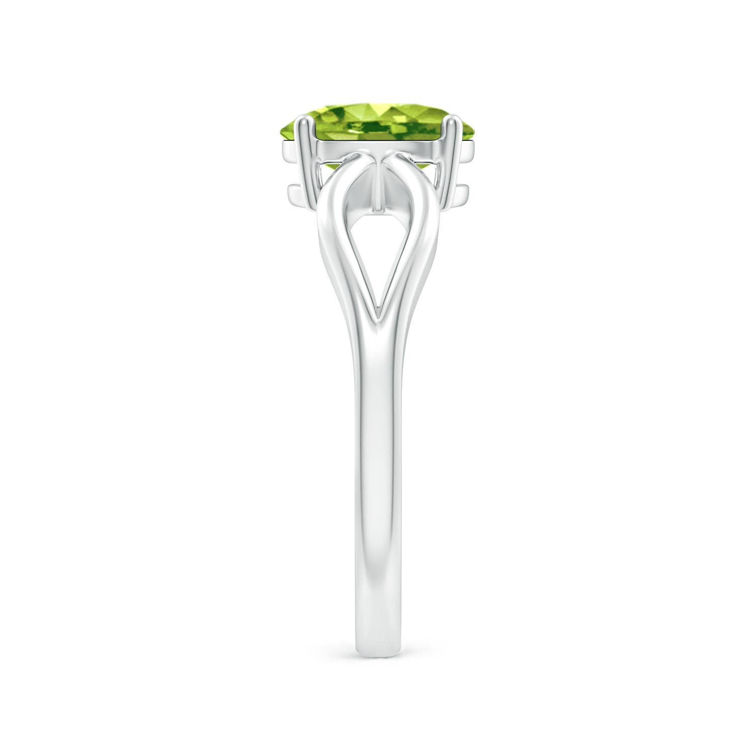 AAA - Peridot / 1.35 CT / 14 KT White Gold