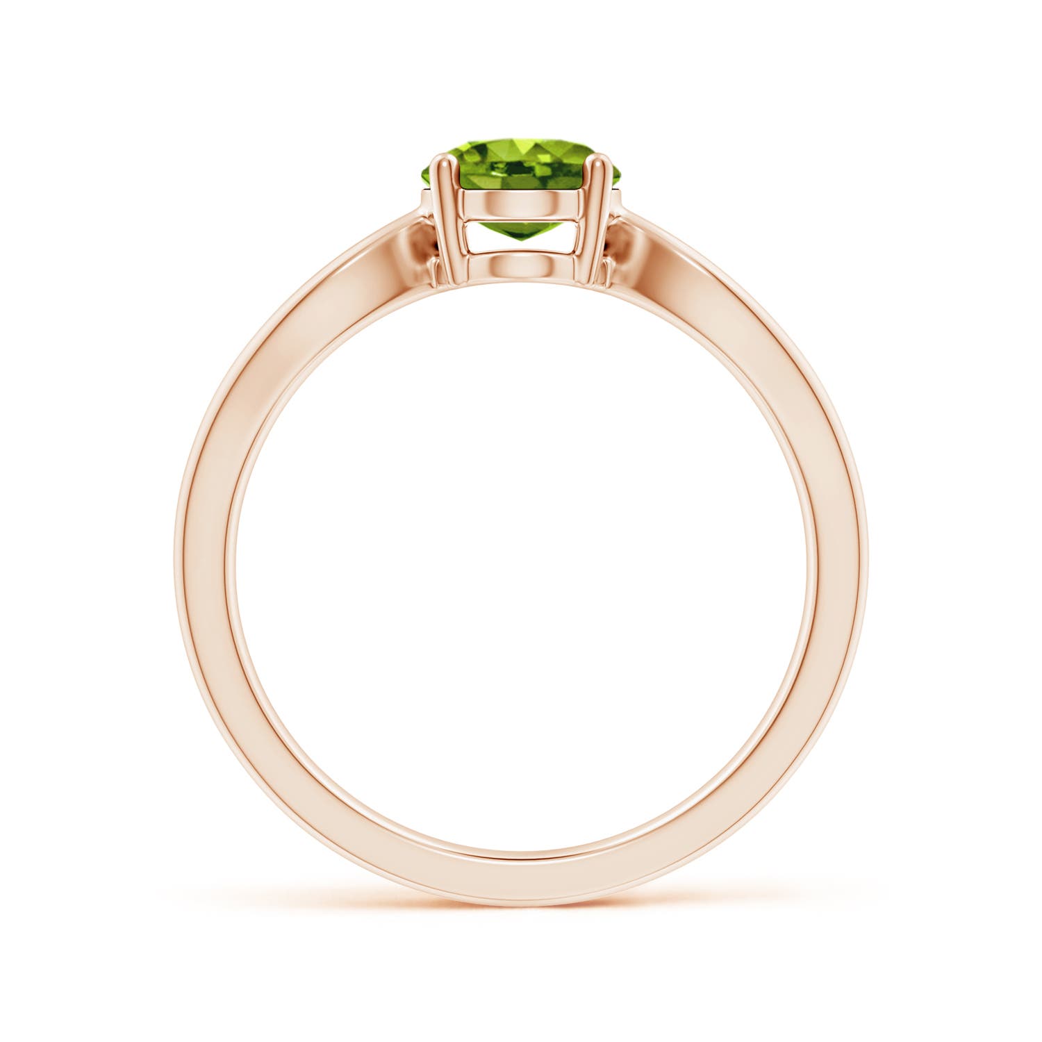 AAAA - Peridot / 1.35 CT / 14 KT Rose Gold