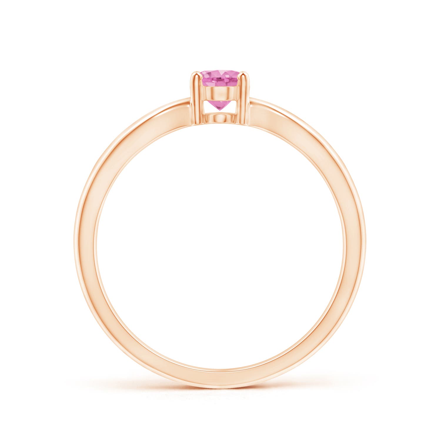 A - Pink Sapphire / 0.55 CT / 14 KT Rose Gold