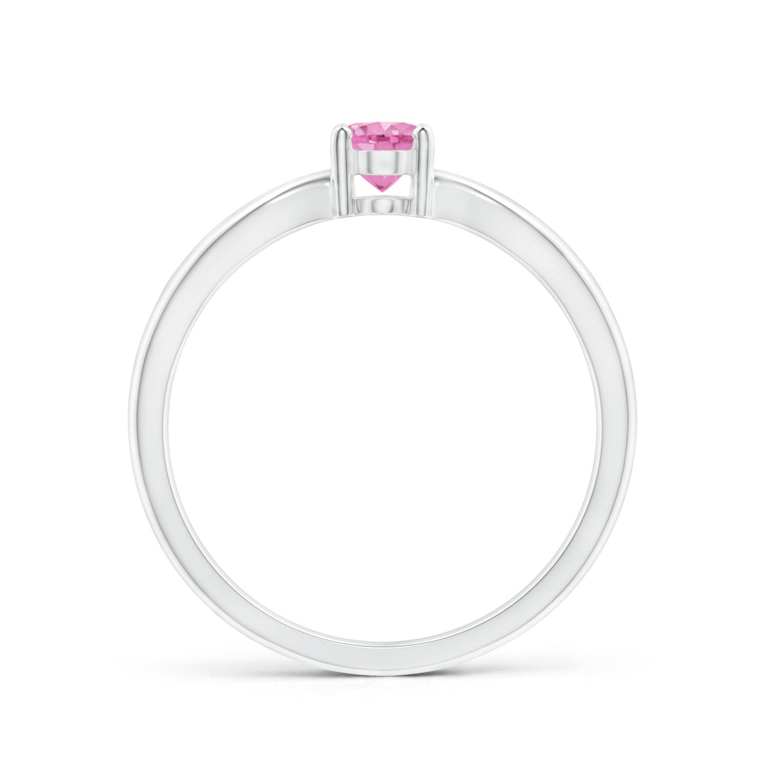 A - Pink Sapphire / 0.55 CT / 14 KT White Gold