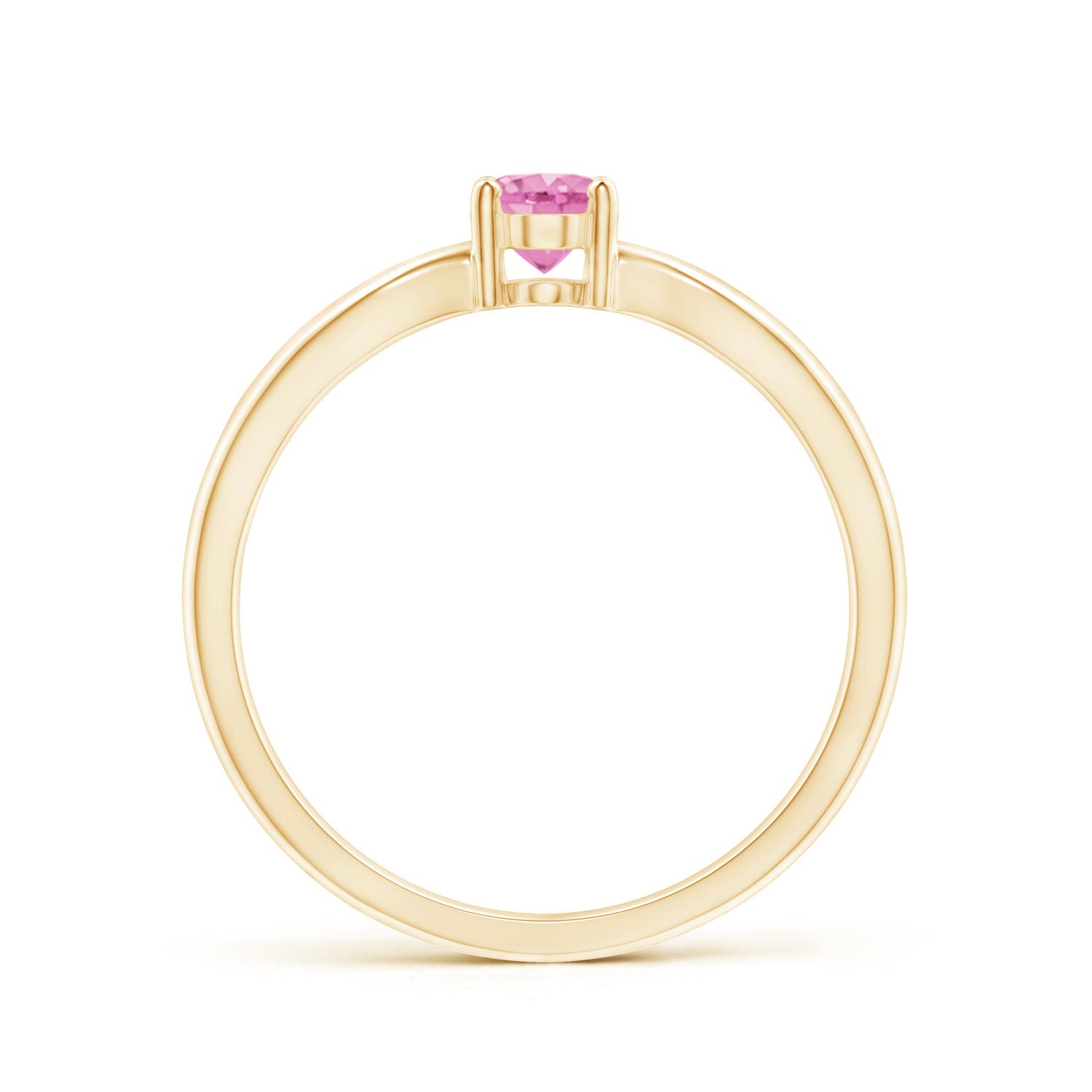 A - Pink Sapphire / 0.55 CT / 14 KT Yellow Gold