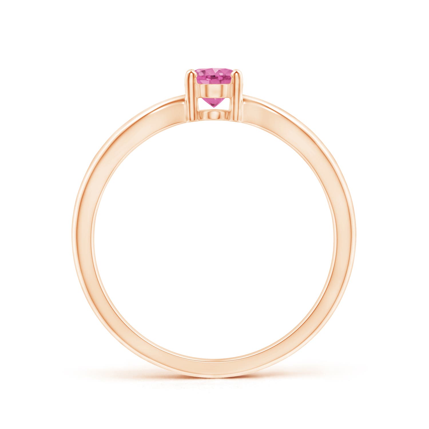 AA - Pink Sapphire / 0.55 CT / 14 KT Rose Gold