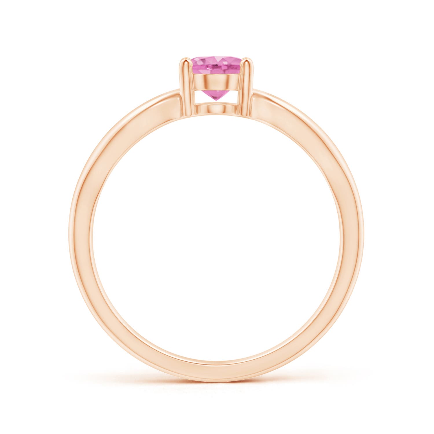 A - Pink Sapphire / 0.85 CT / 14 KT Rose Gold