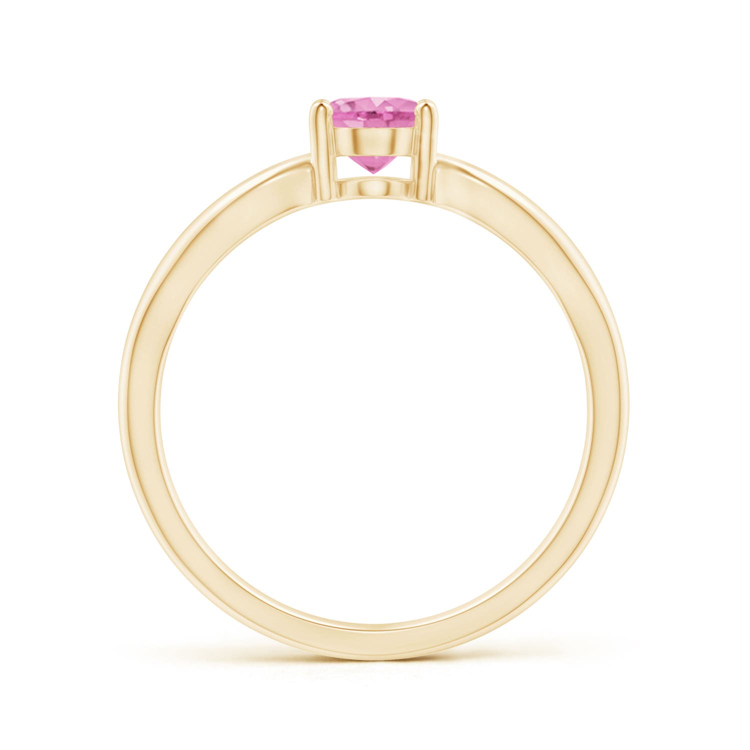 A - Pink Sapphire / 0.85 CT / 14 KT Yellow Gold