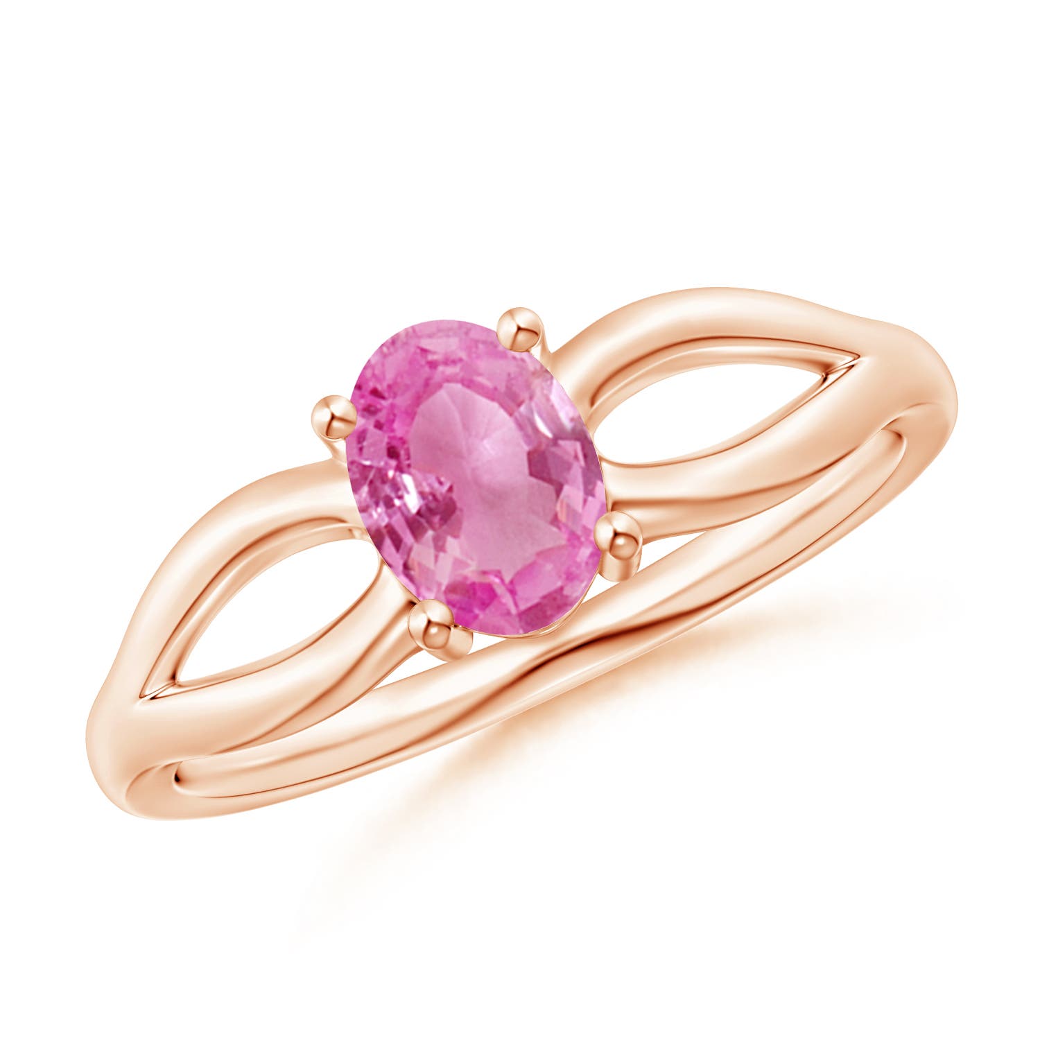 AA - Pink Sapphire / 0.85 CT / 14 KT Rose Gold