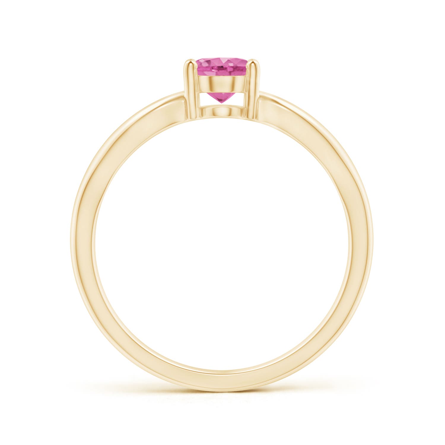 AA - Pink Sapphire / 0.85 CT / 14 KT Yellow Gold