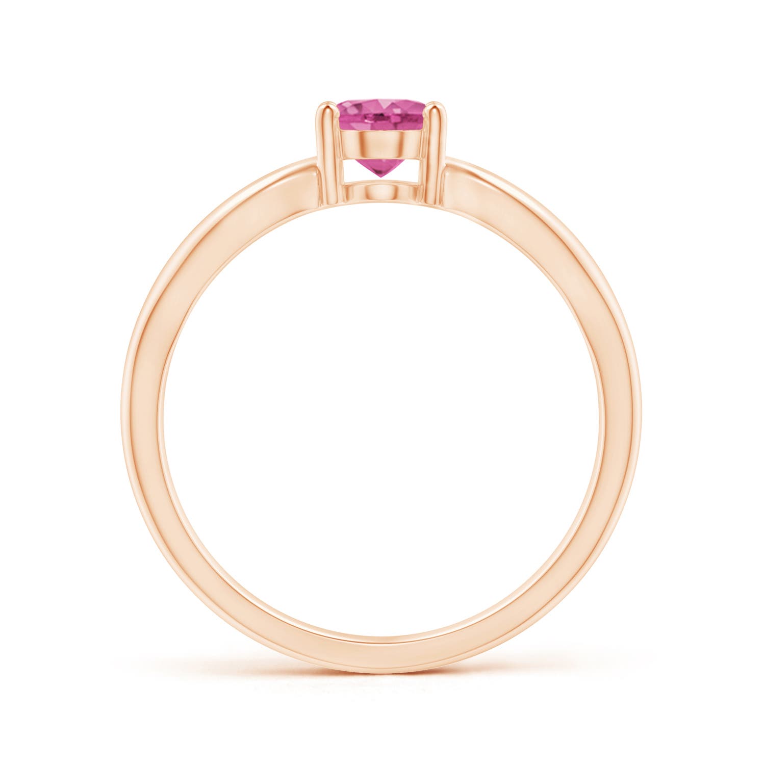 AAA - Pink Sapphire / 0.85 CT / 14 KT Rose Gold