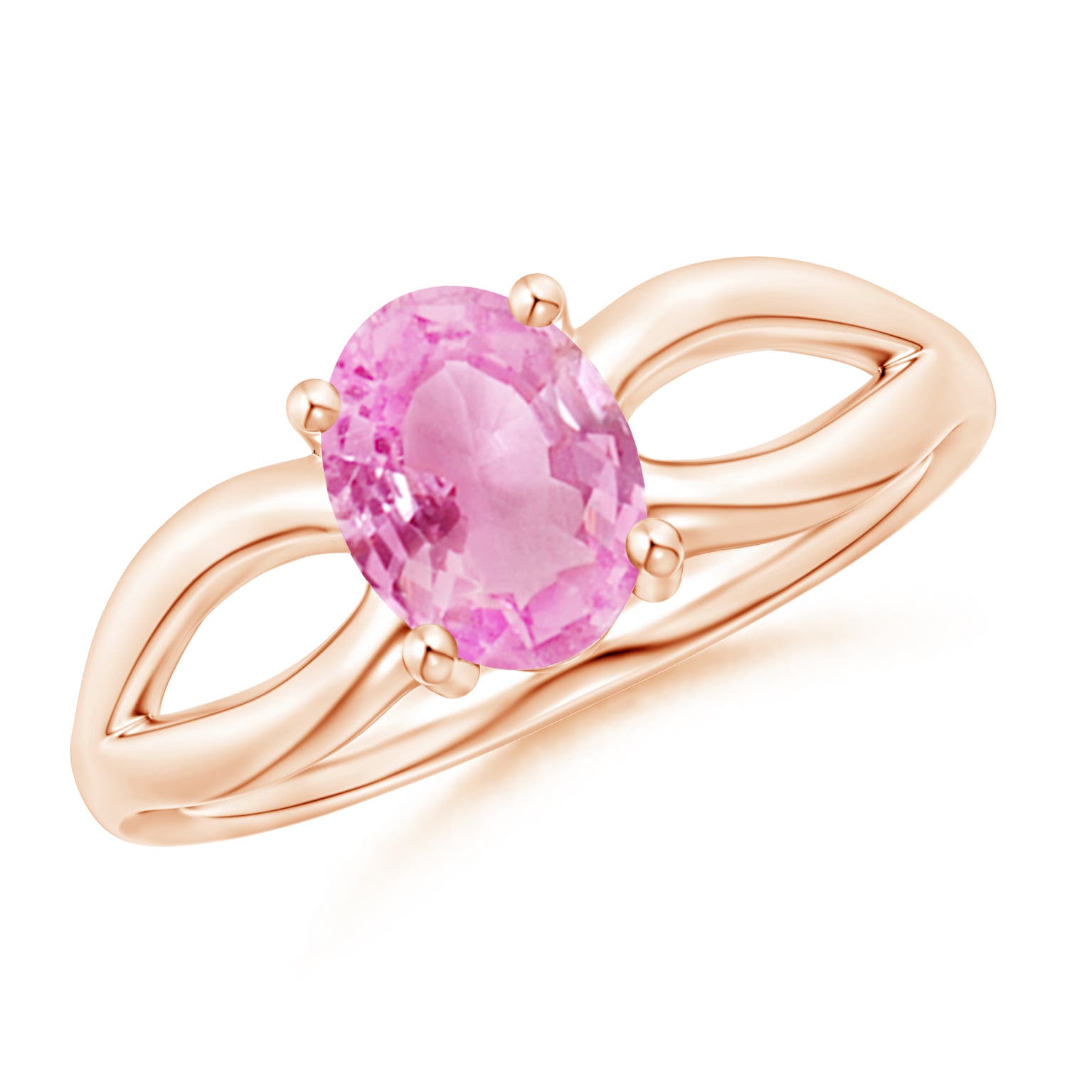 A - Pink Sapphire / 1.45 CT / 14 KT Rose Gold