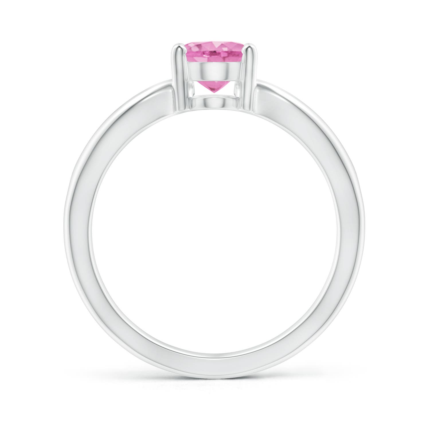 A - Pink Sapphire / 1.45 CT / 14 KT White Gold