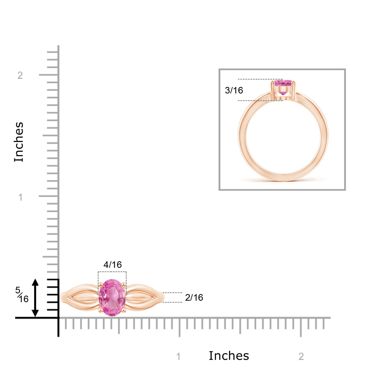 AA - Pink Sapphire / 1.45 CT / 14 KT Rose Gold