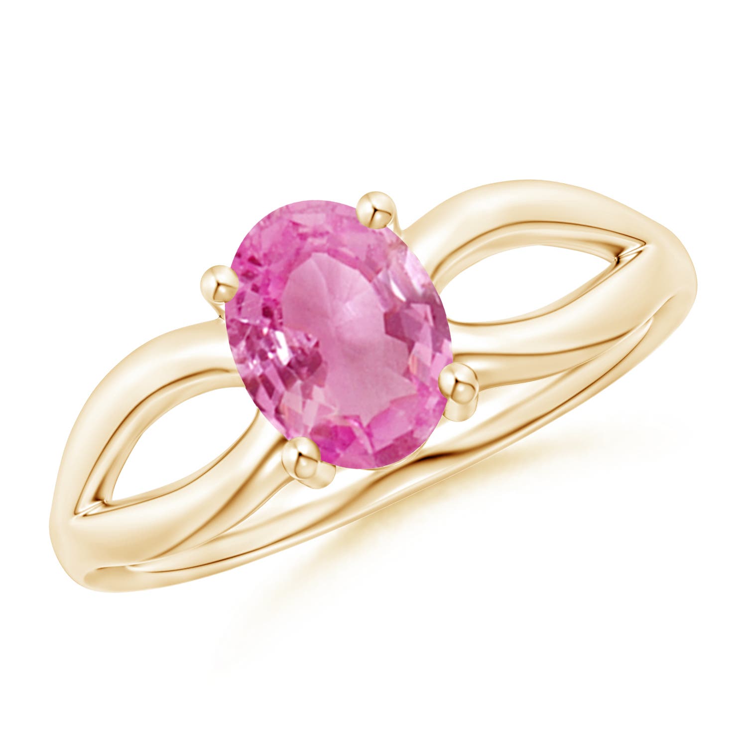 AA - Pink Sapphire / 1.45 CT / 14 KT Yellow Gold