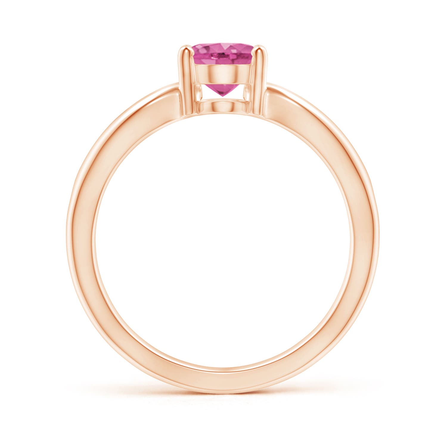 AAA - Pink Sapphire / 1.45 CT / 14 KT Rose Gold