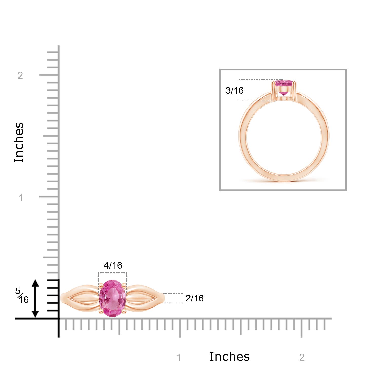 AAA - Pink Sapphire / 1.45 CT / 14 KT Rose Gold