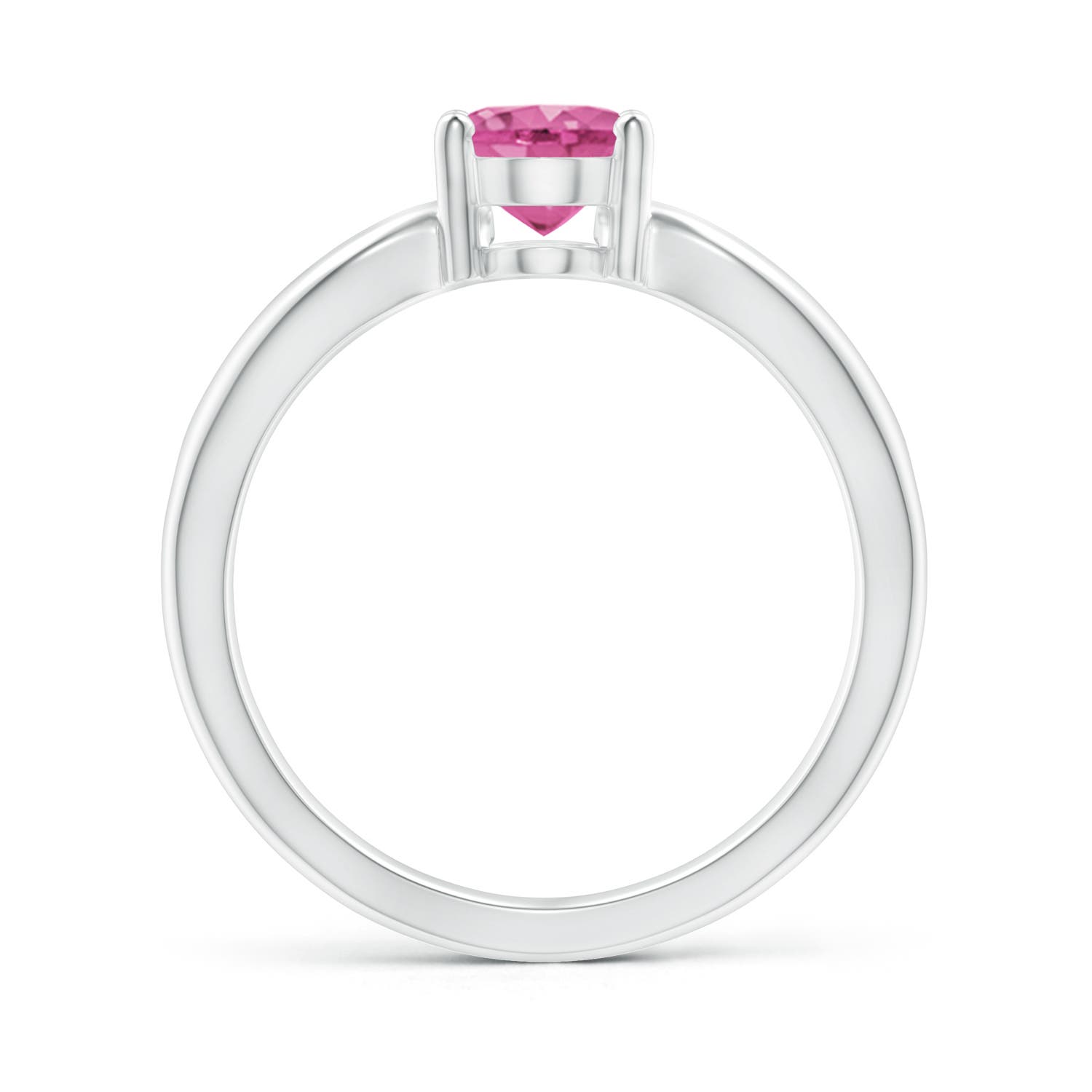 AAA - Pink Sapphire / 1.45 CT / 14 KT White Gold