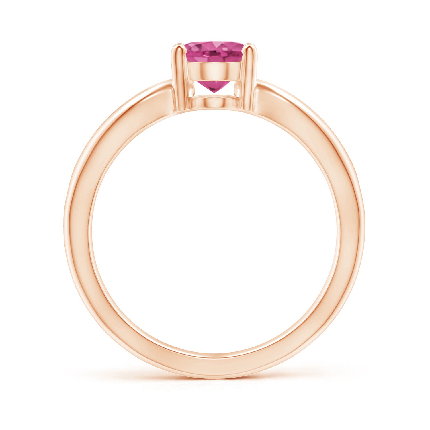 AAAA - Pink Sapphire / 1.45 CT / 14 KT Rose Gold