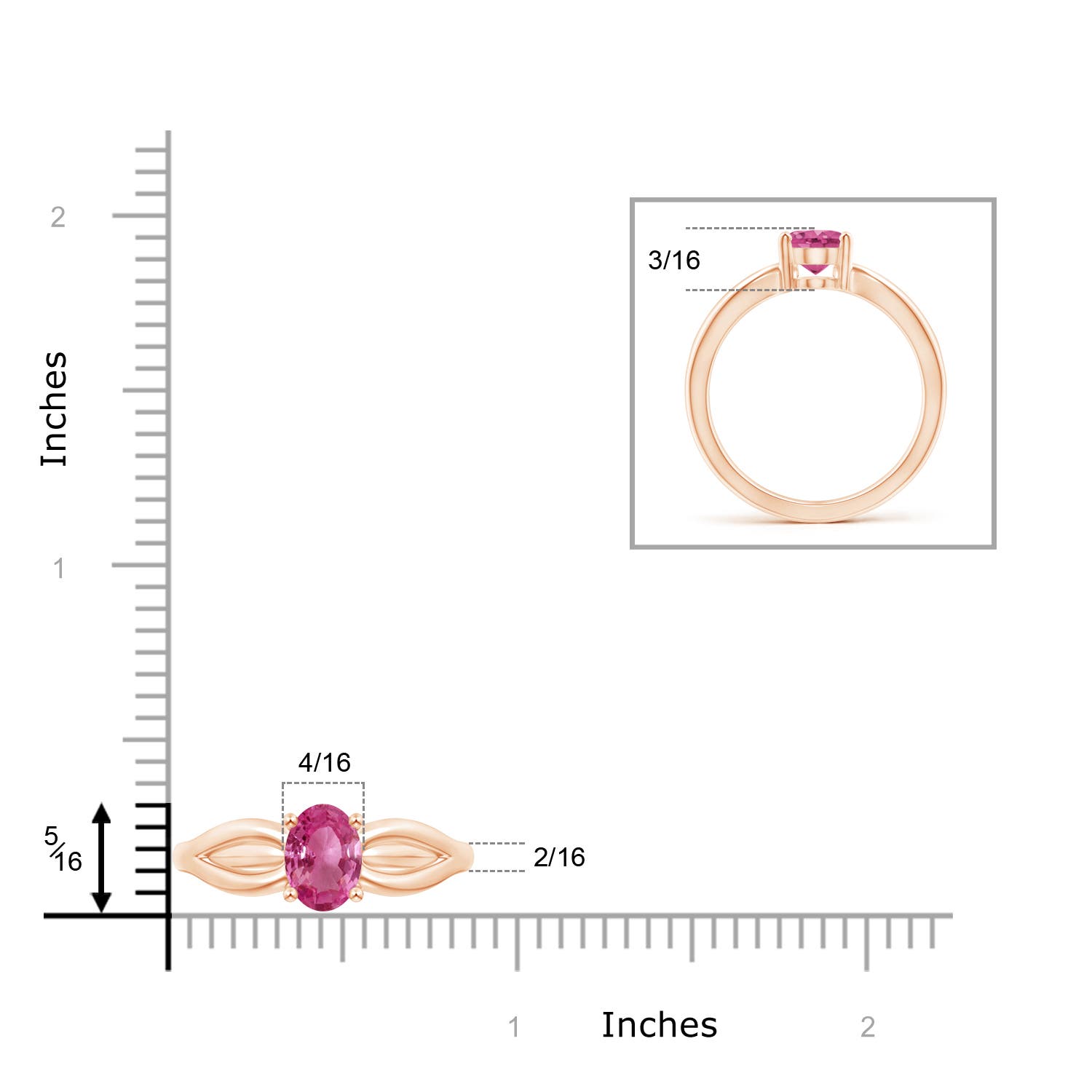 AAAA - Pink Sapphire / 1.45 CT / 14 KT Rose Gold