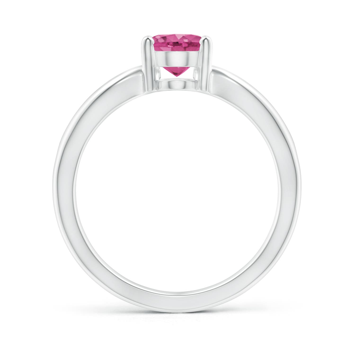 AAAA - Pink Sapphire / 1.45 CT / 14 KT White Gold