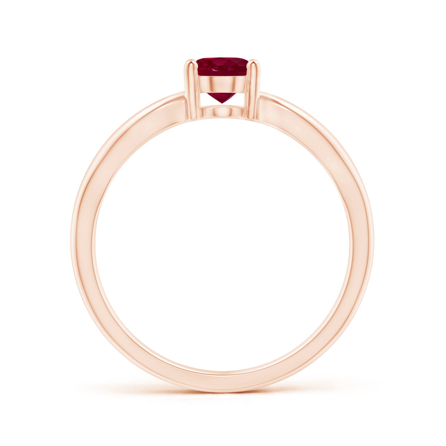 A - Ruby / 1 CT / 14 KT Rose Gold