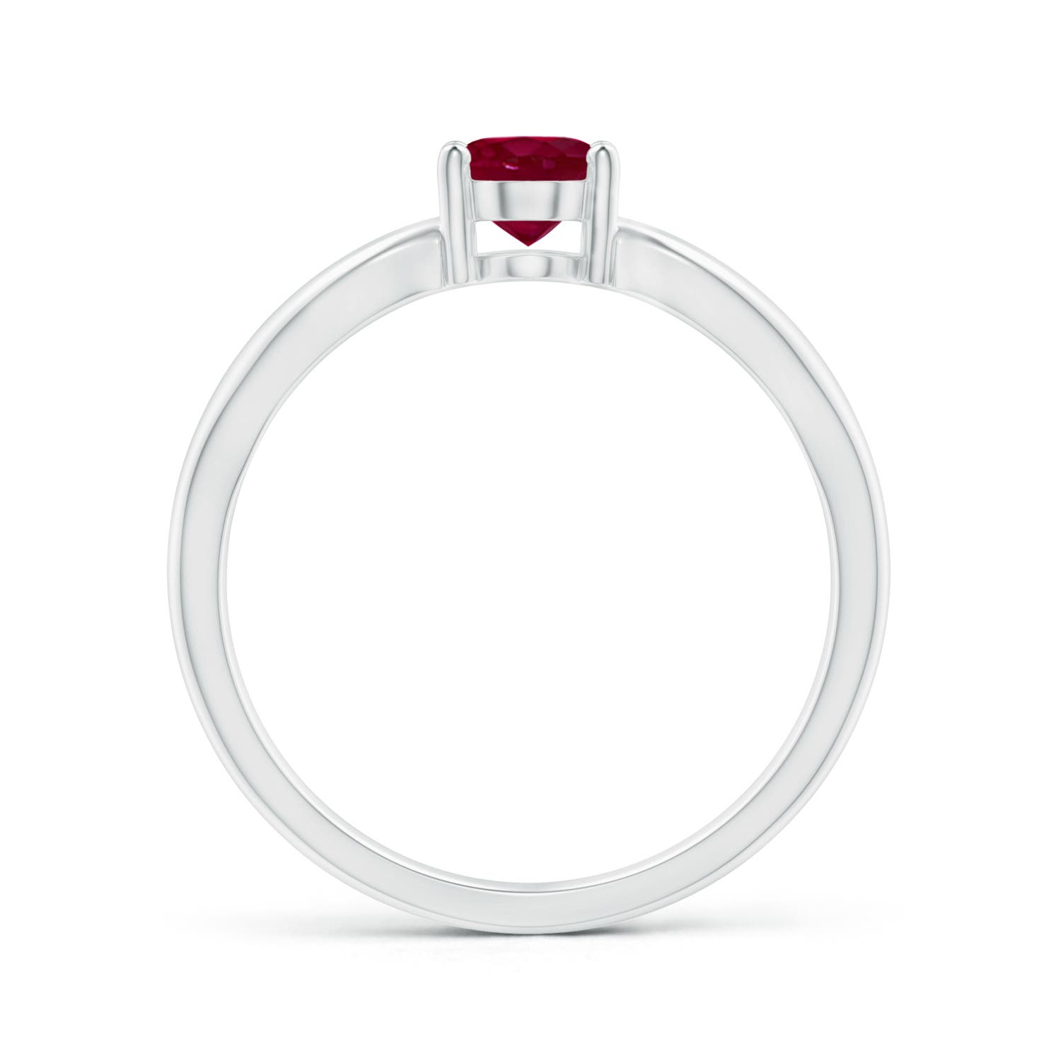 A - Ruby / 1 CT / 14 KT White Gold