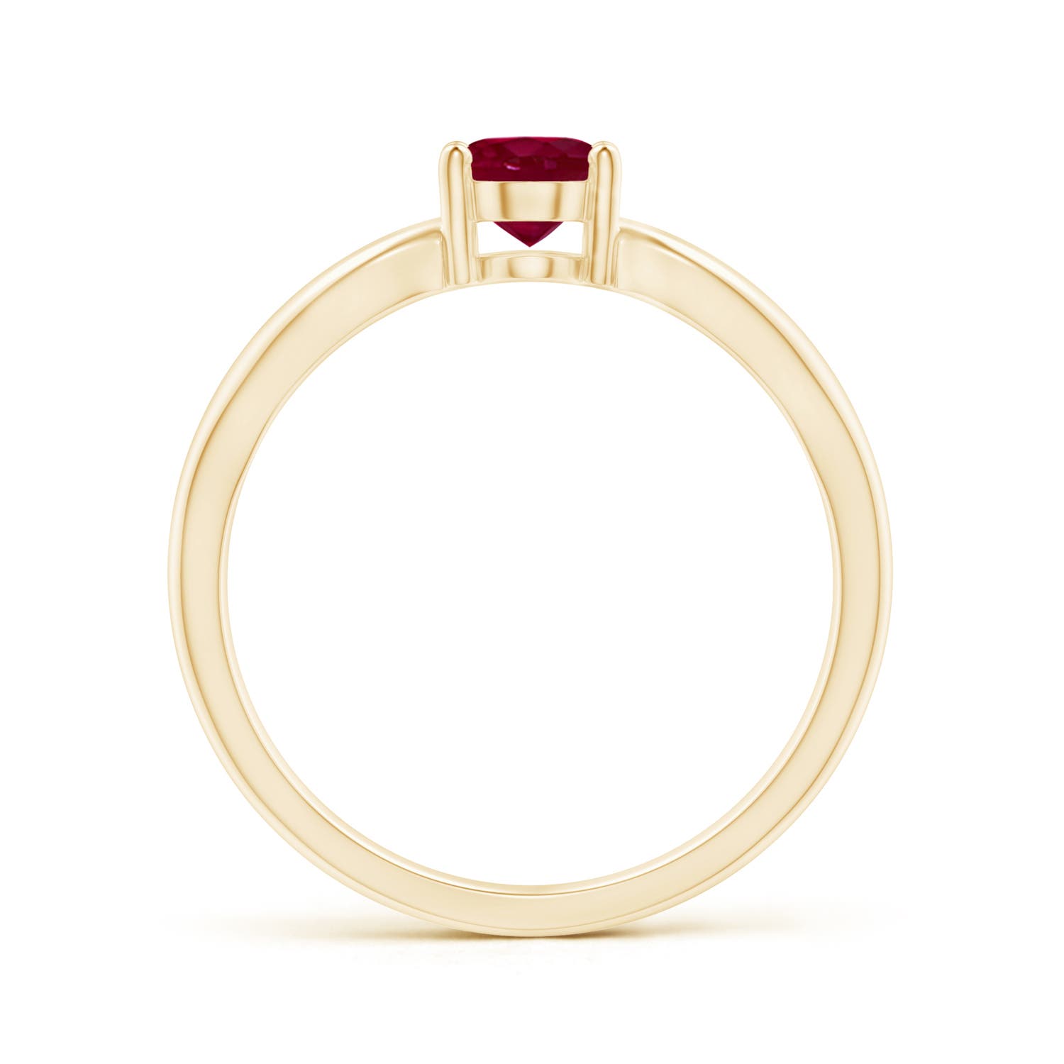 A - Ruby / 1 CT / 14 KT Yellow Gold