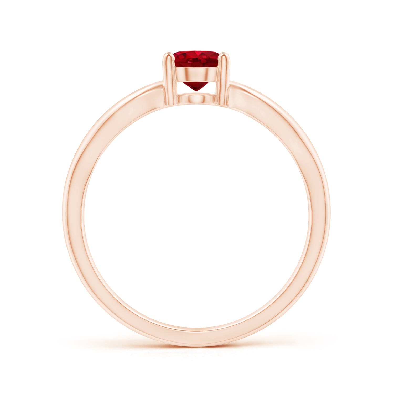 AAA - Ruby / 1 CT / 14 KT Rose Gold