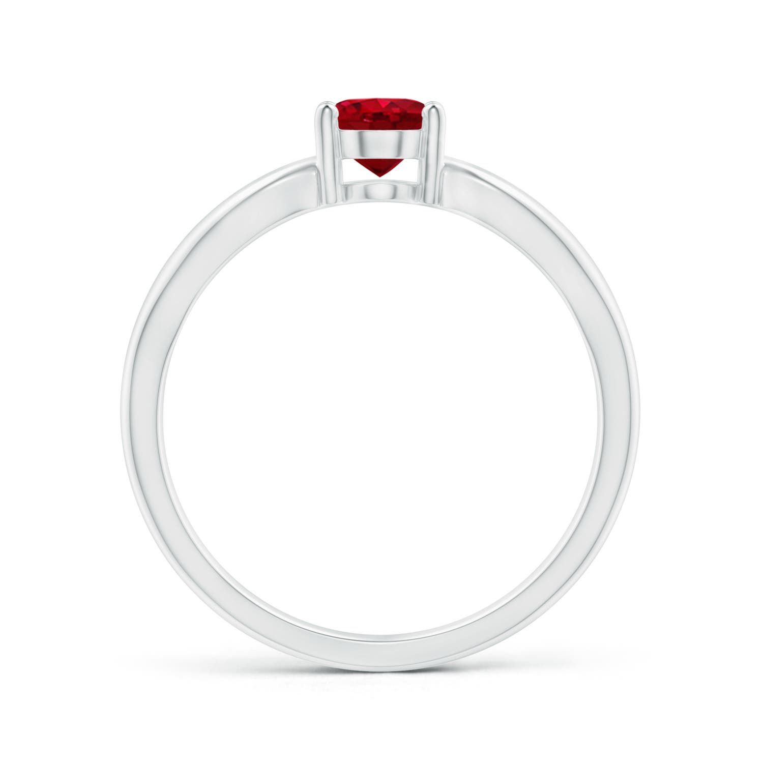 AAA - Ruby / 1 CT / 14 KT White Gold