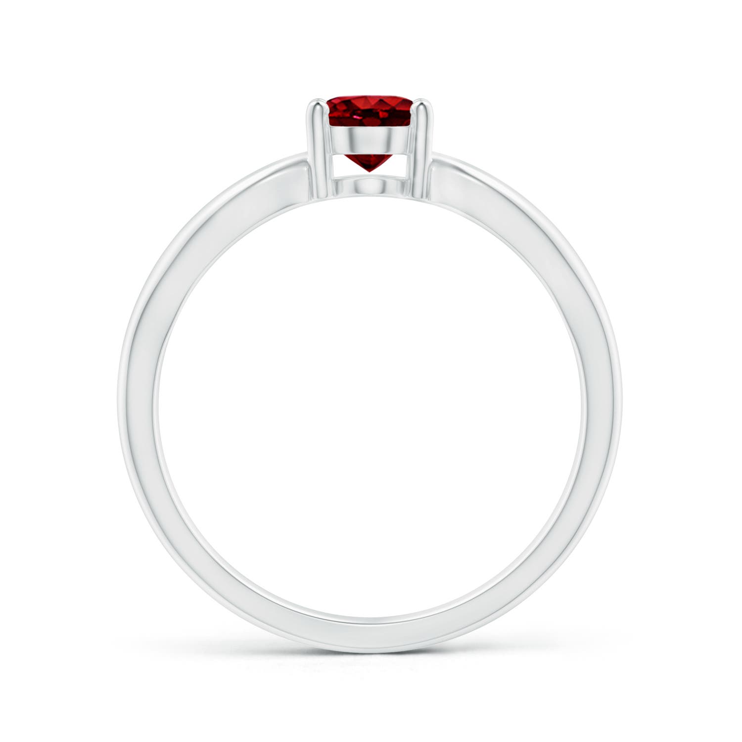 AAAA - Ruby / 1 CT / 14 KT White Gold