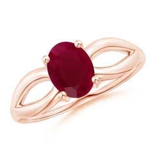 Oval A Ruby
