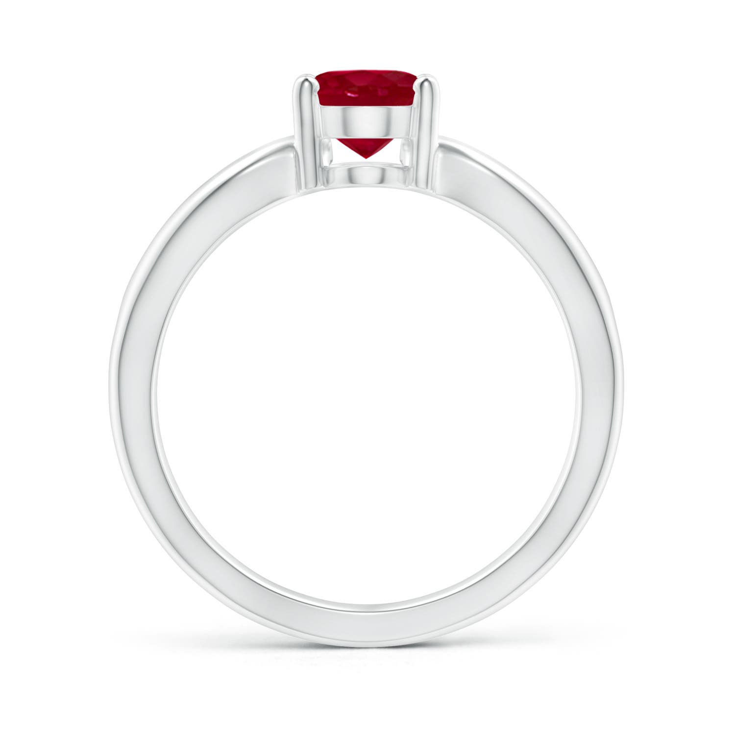 AA - Ruby / 1.25 CT / 14 KT White Gold