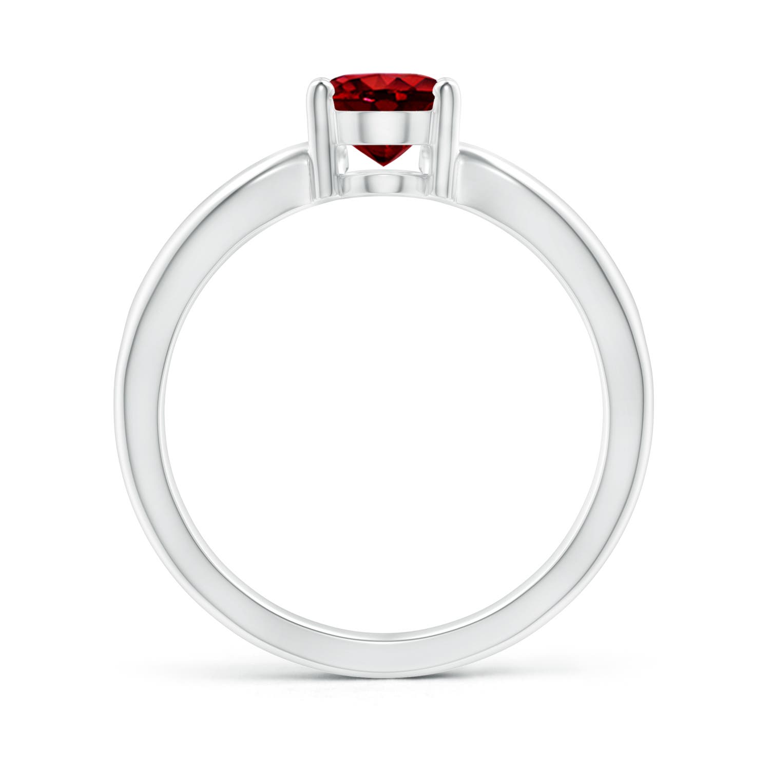 AAAA - Ruby / 1.25 CT / 14 KT White Gold