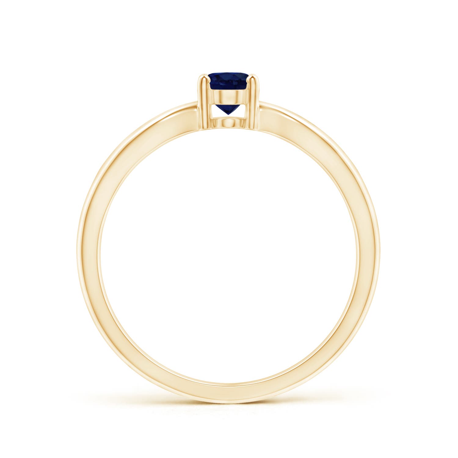 A - Blue Sapphire / 0.6 CT / 14 KT Yellow Gold