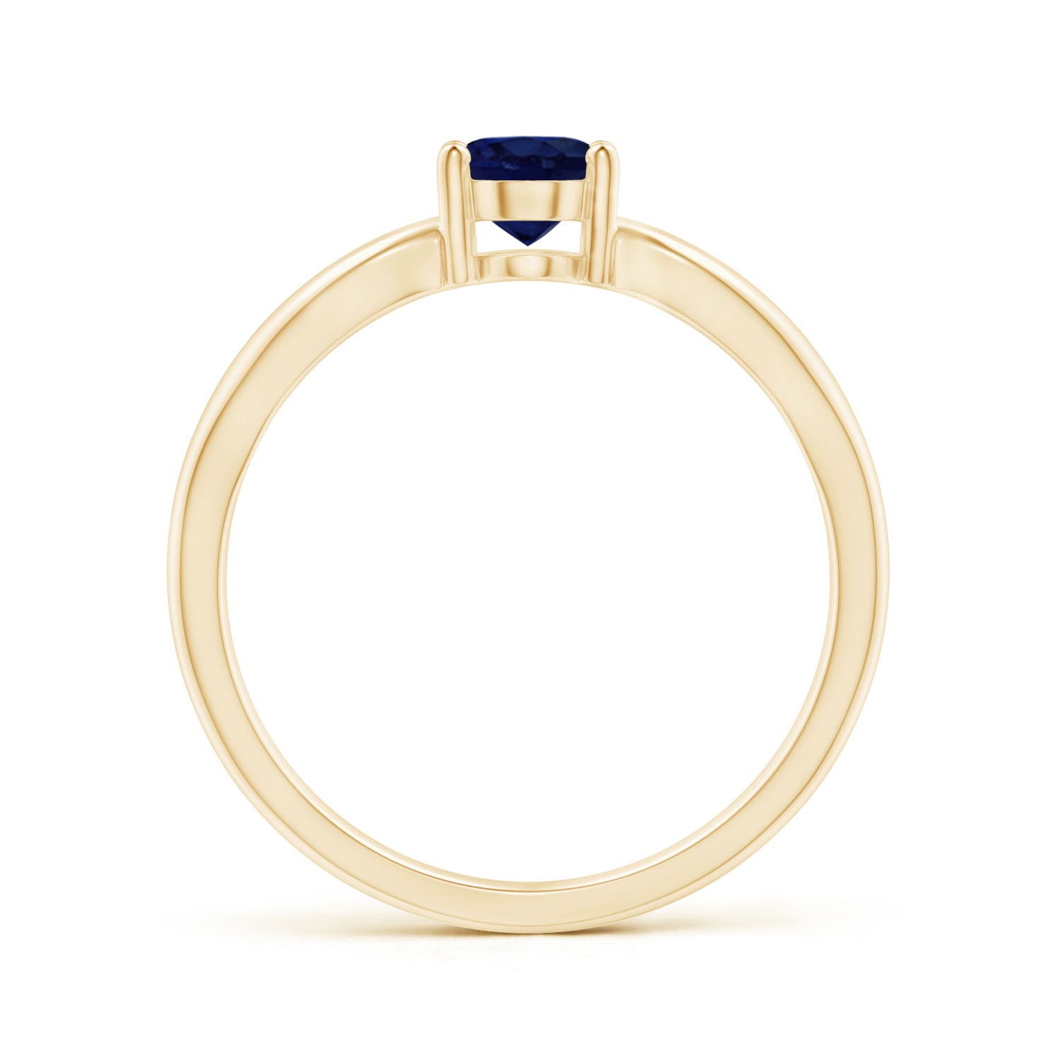 A - Blue Sapphire / 0.85 CT / 14 KT Yellow Gold