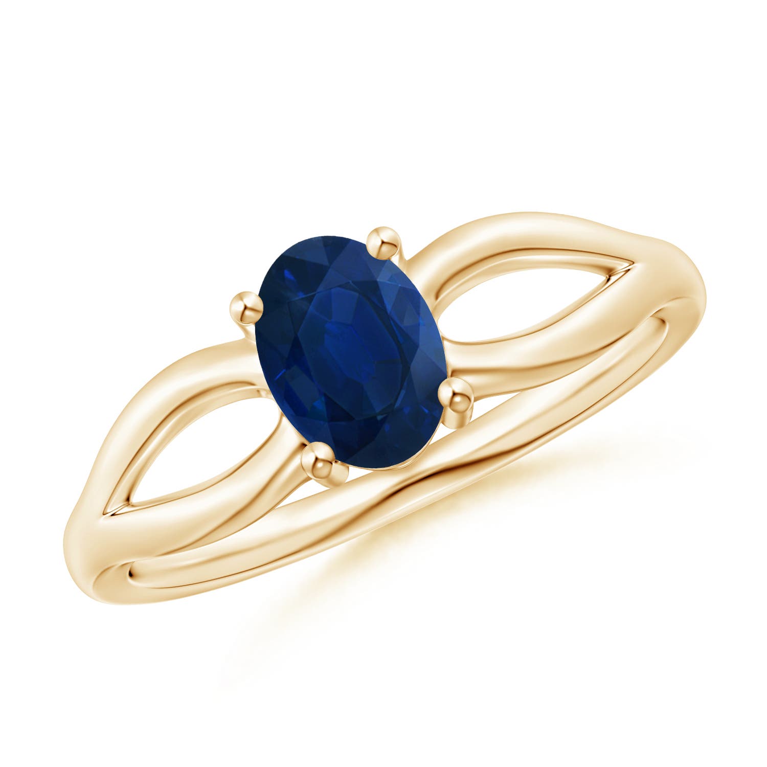 AA - Blue Sapphire / 0.85 CT / 14 KT Yellow Gold