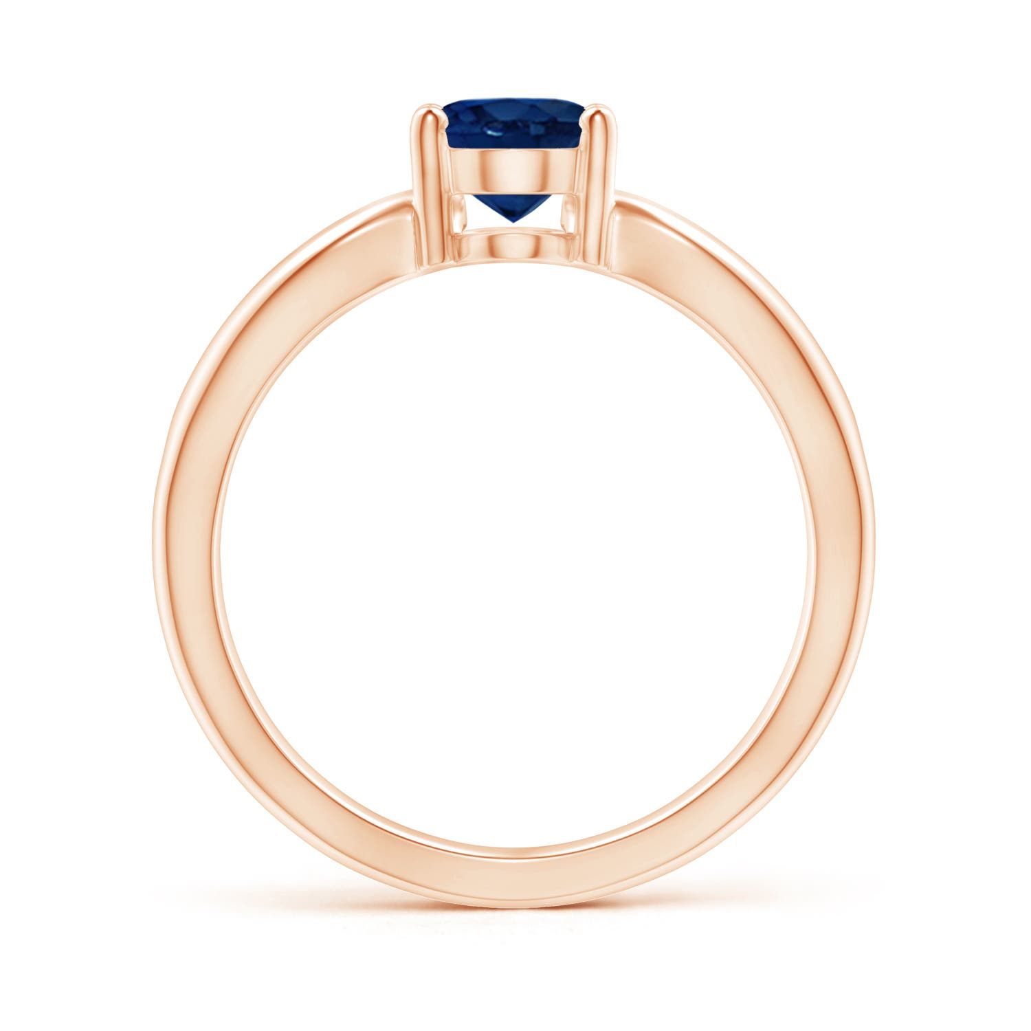 AA - Blue Sapphire / 1.55 CT / 14 KT Rose Gold