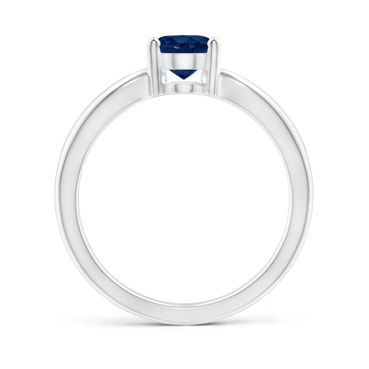 AA - Blue Sapphire / 1.55 CT / 14 KT White Gold