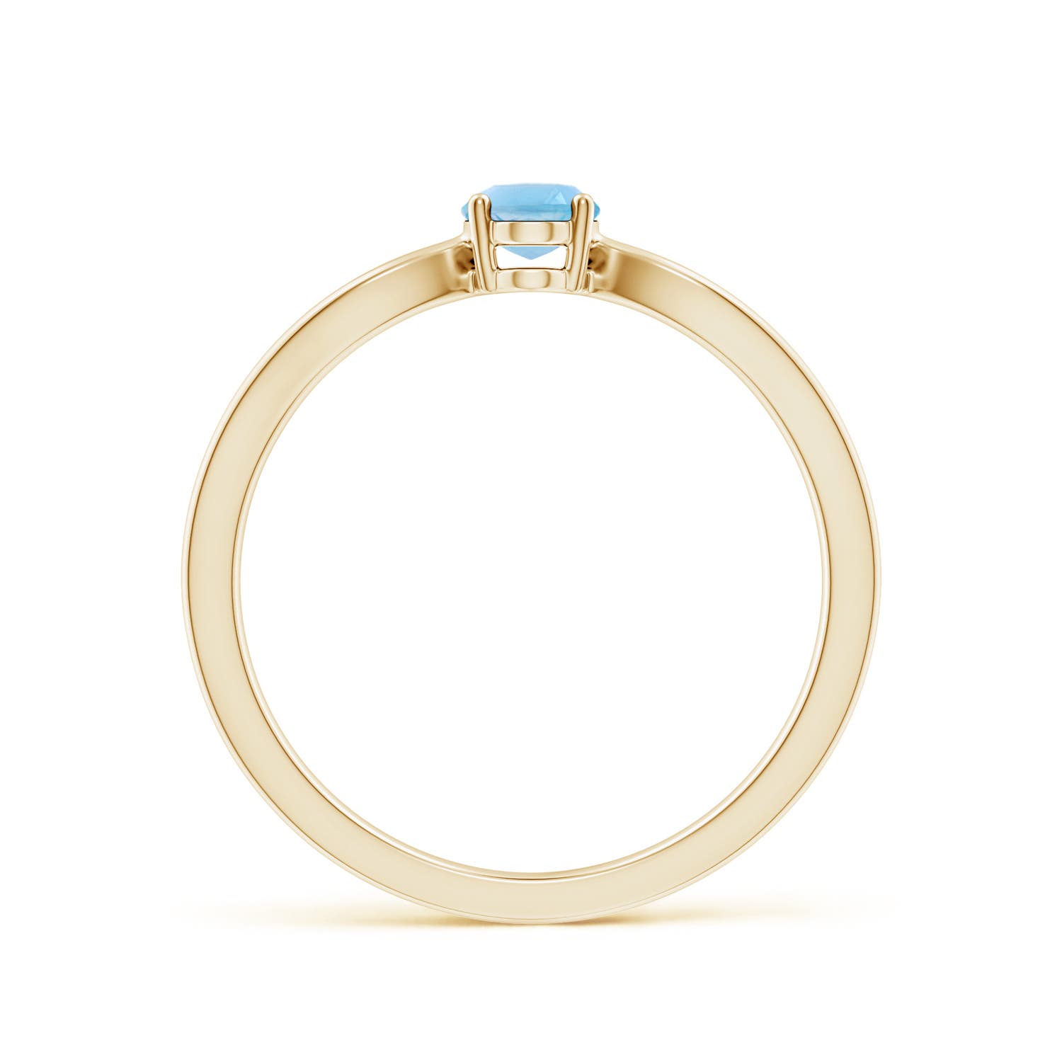 A - Swiss Blue Topaz / 0.54 CT / 14 KT Yellow Gold