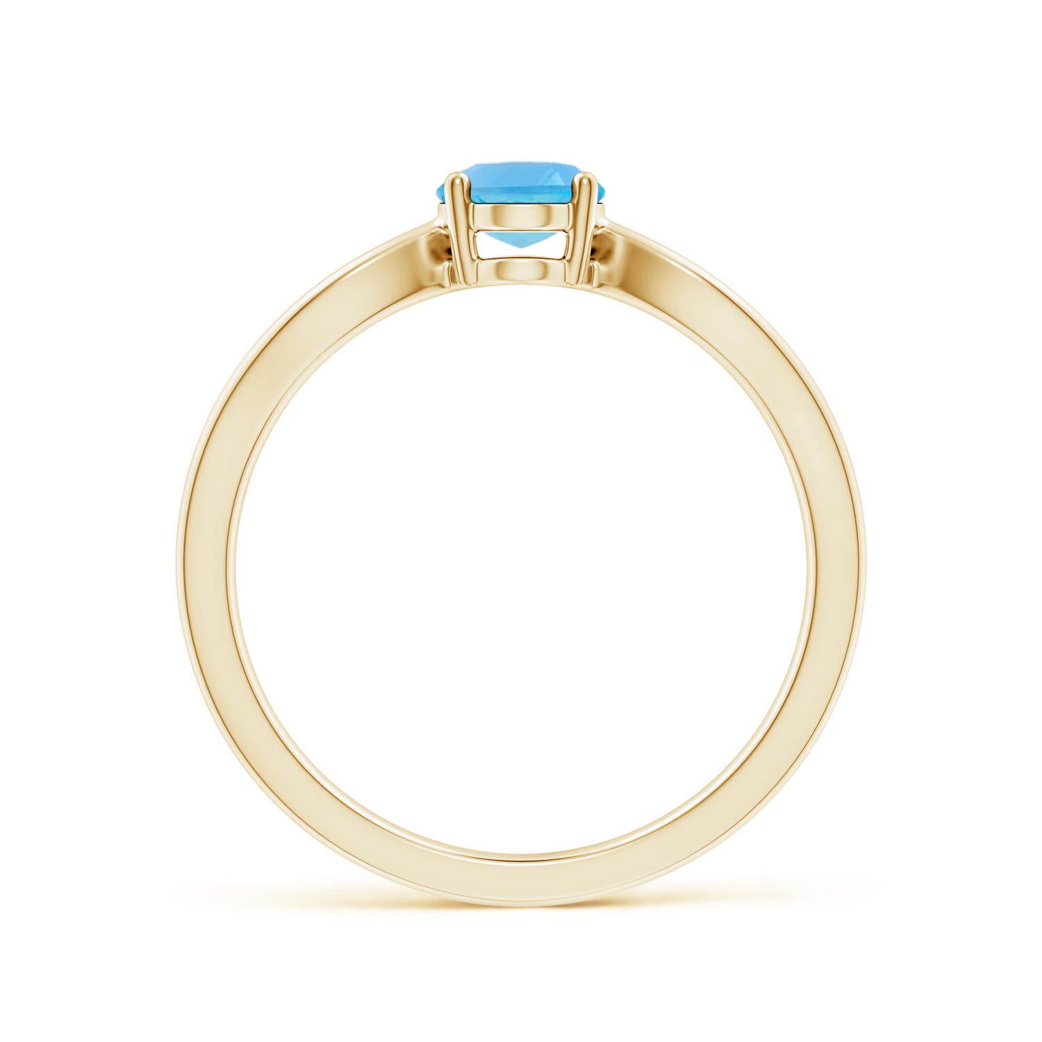 AA - Swiss Blue Topaz / 0.95 CT / 14 KT Yellow Gold