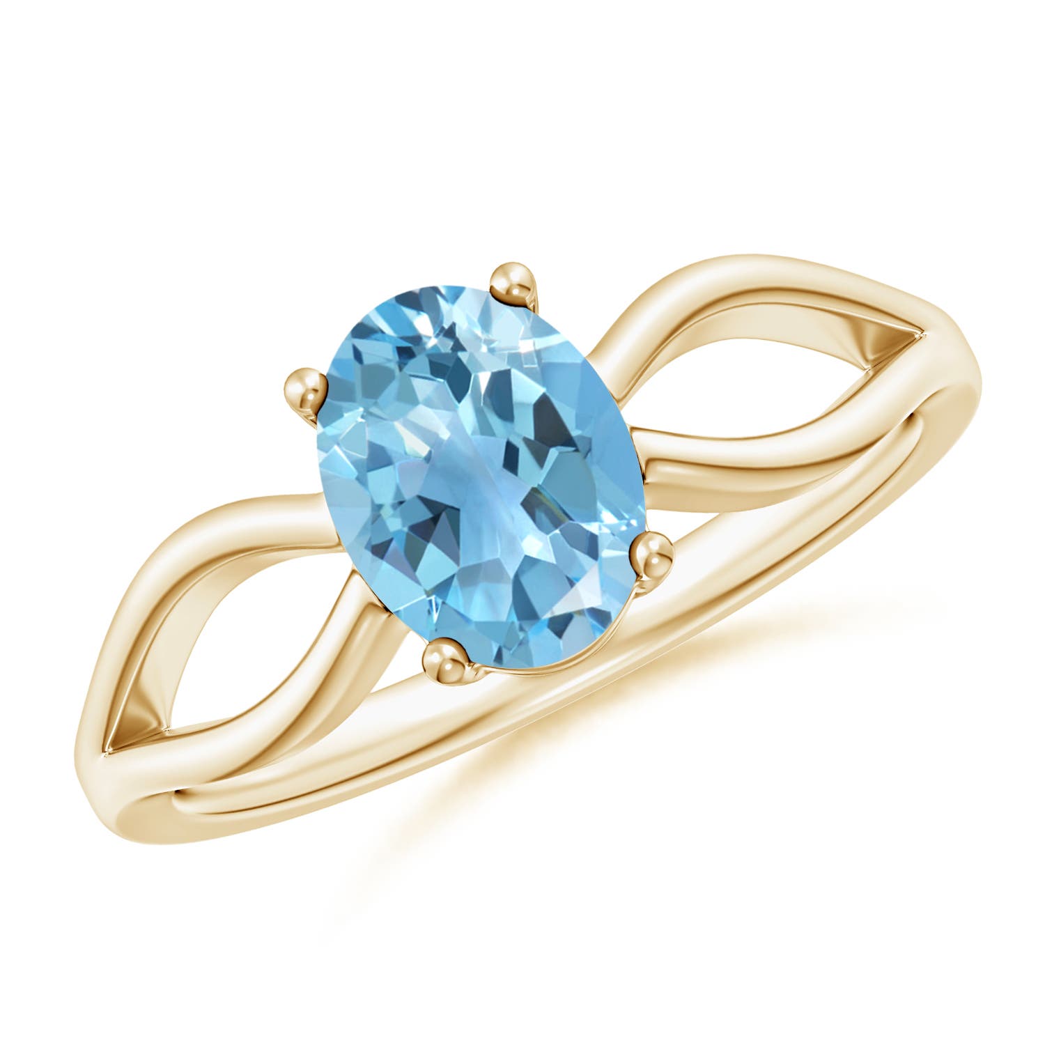 A - Swiss Blue Topaz / 1.5 CT / 14 KT Yellow Gold