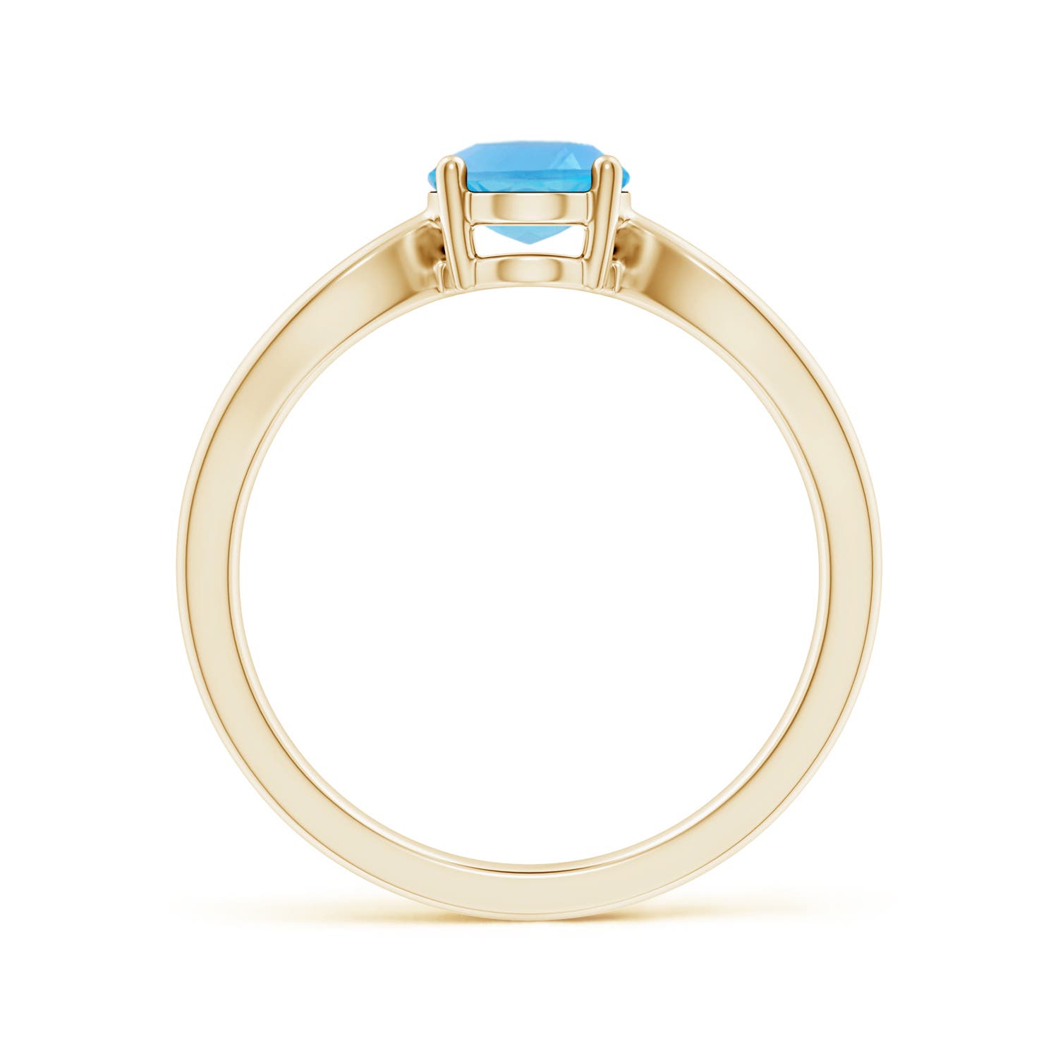 AA - Swiss Blue Topaz / 1.5 CT / 14 KT Yellow Gold