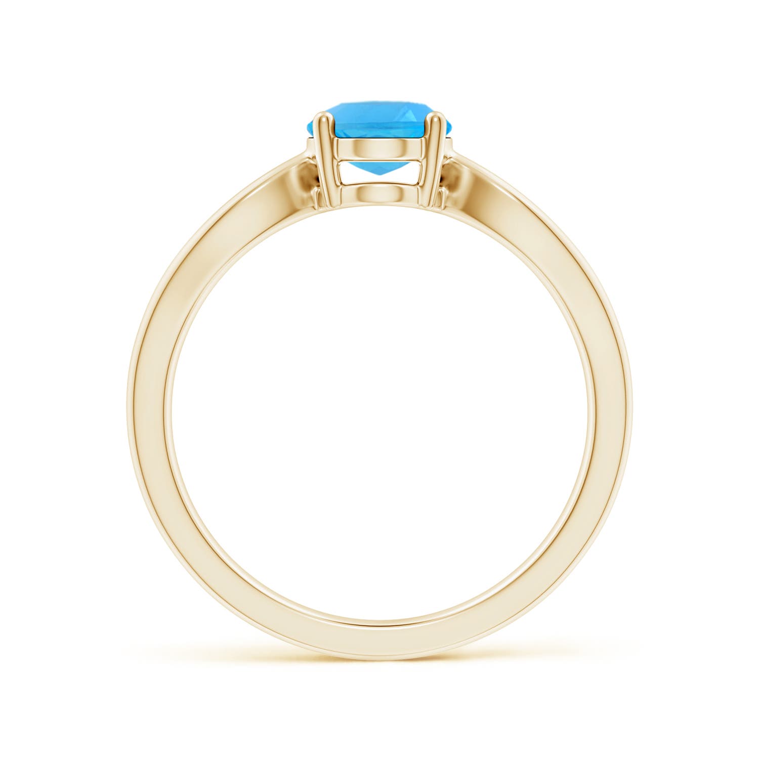 AAA - Swiss Blue Topaz / 1.5 CT / 14 KT Yellow Gold